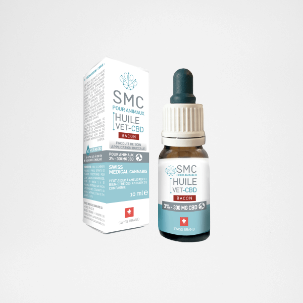 Huile CBD Vet 3% Bacon sans THC pour animaux | The Hemp Corner
